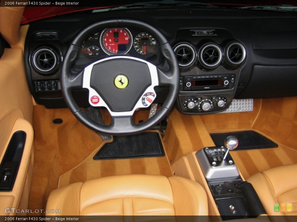 Beige Interior Dashboard for the 2006 Ferrari F430 Spider #52855437