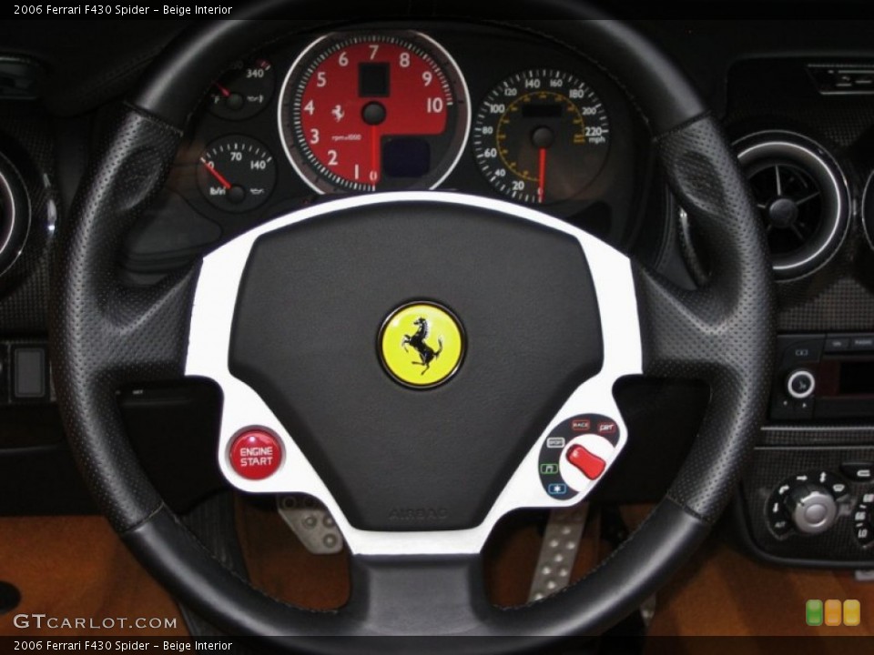 Beige Interior Steering Wheel for the 2006 Ferrari F430 Spider #52855458