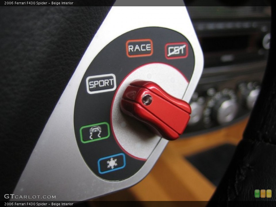 Beige Interior Controls for the 2006 Ferrari F430 Spider #52855509