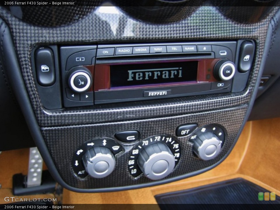 Beige Interior Controls for the 2006 Ferrari F430 Spider #52855512