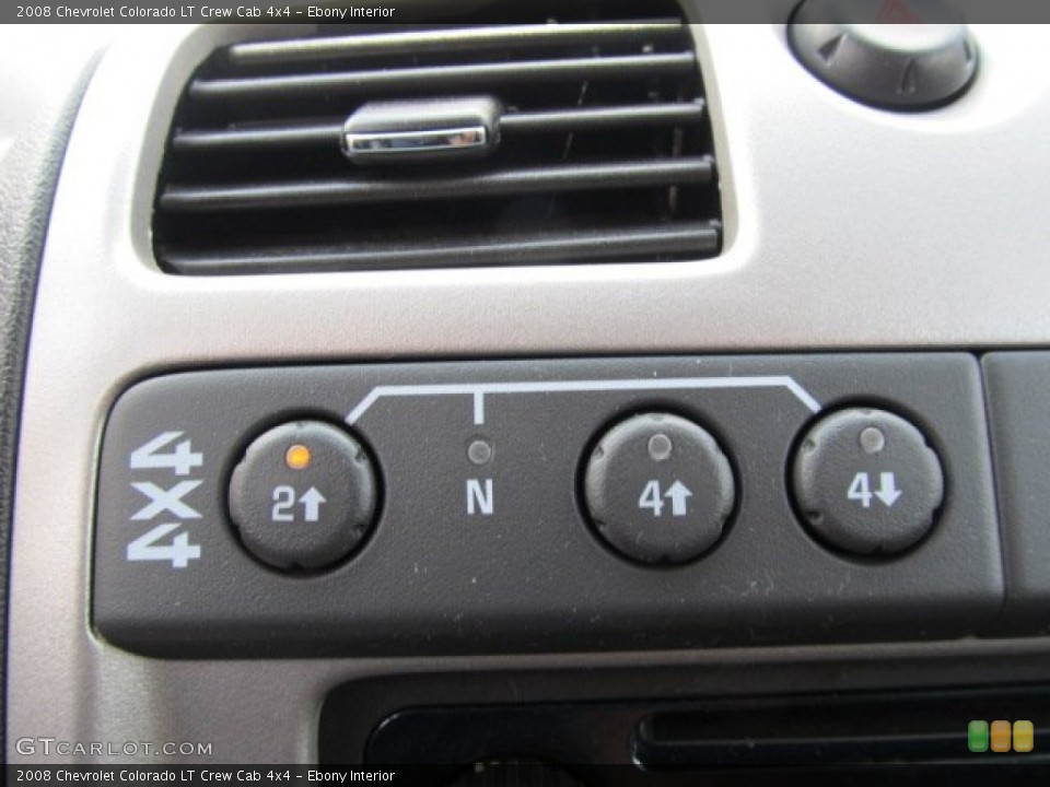 Ebony Interior Controls for the 2008 Chevrolet Colorado LT Crew Cab 4x4 #52856052