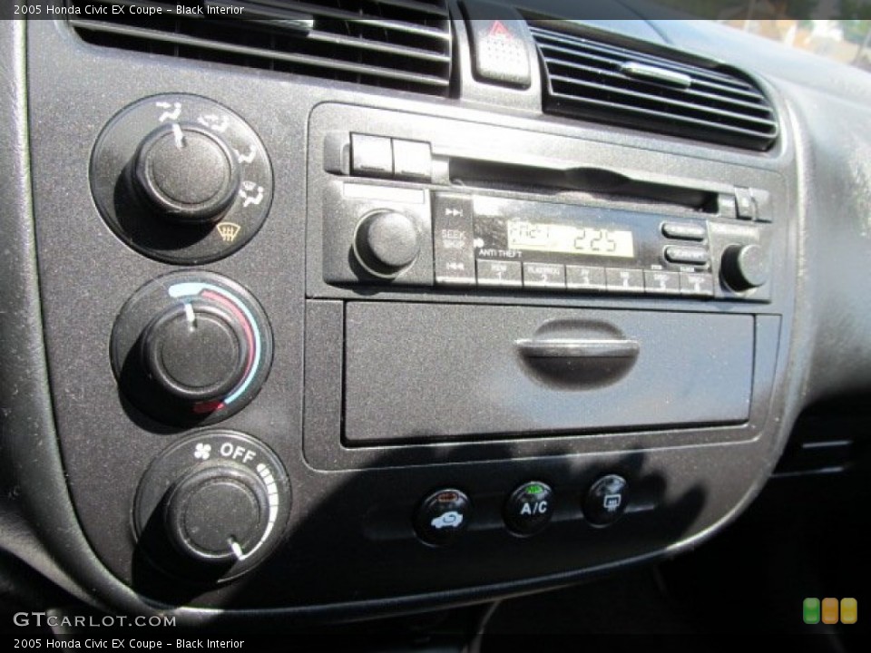 Black Interior Audio System for the 2005 Honda Civic EX Coupe #52856742