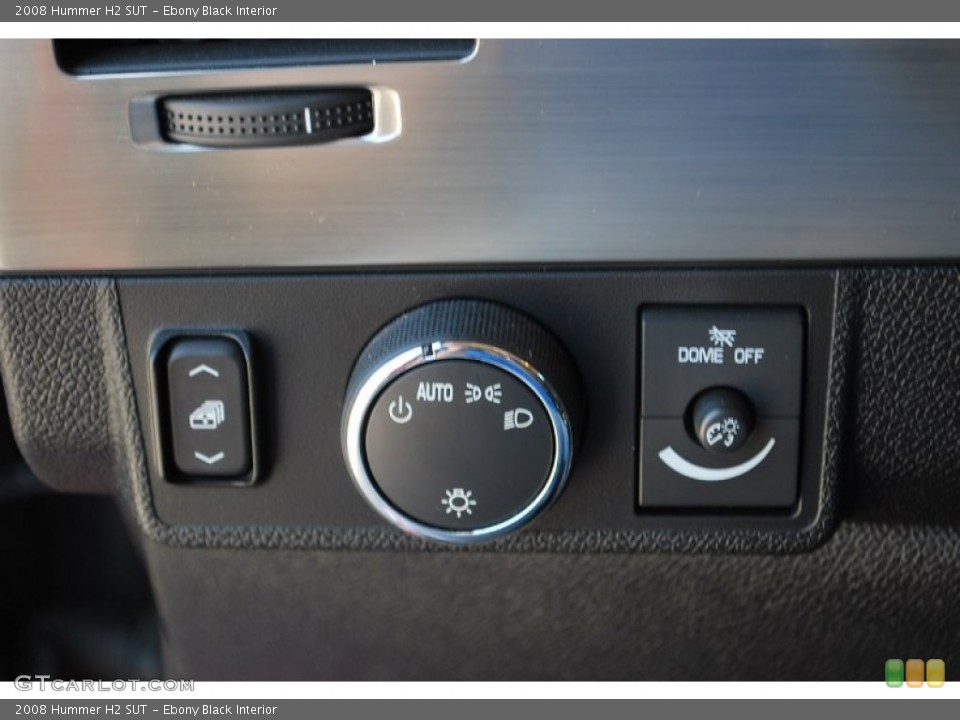 Ebony Black Interior Controls for the 2008 Hummer H2 SUT #52857294