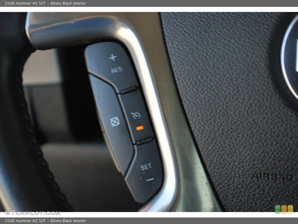 Ebony Black Interior Controls for the 2008 Hummer H2 SUT #52857318