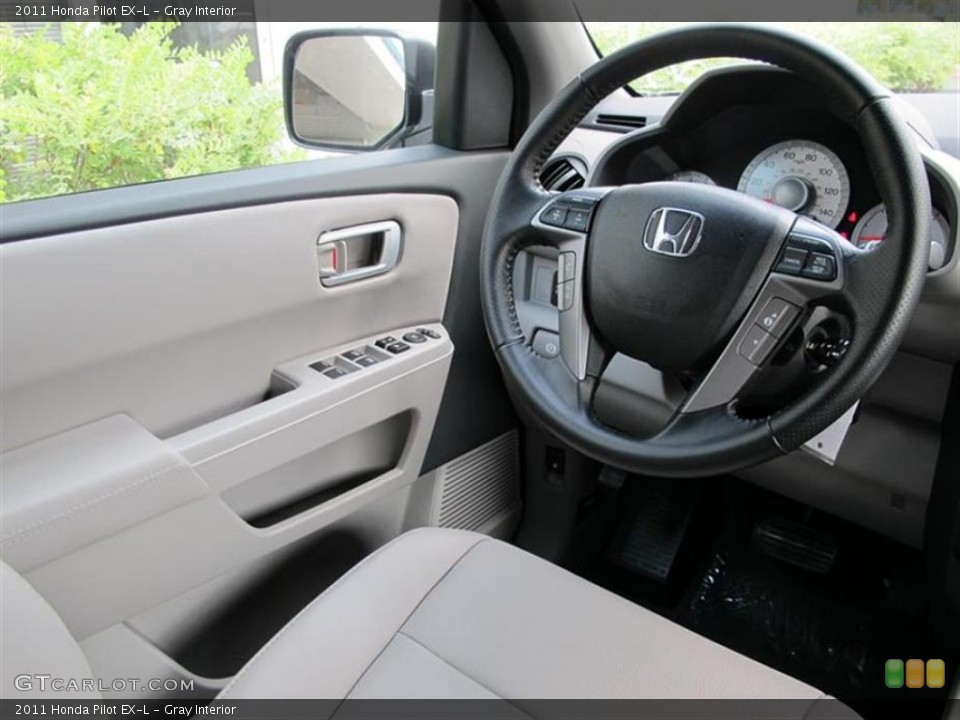 Gray Interior Steering Wheel for the 2011 Honda Pilot EX-L #52857759