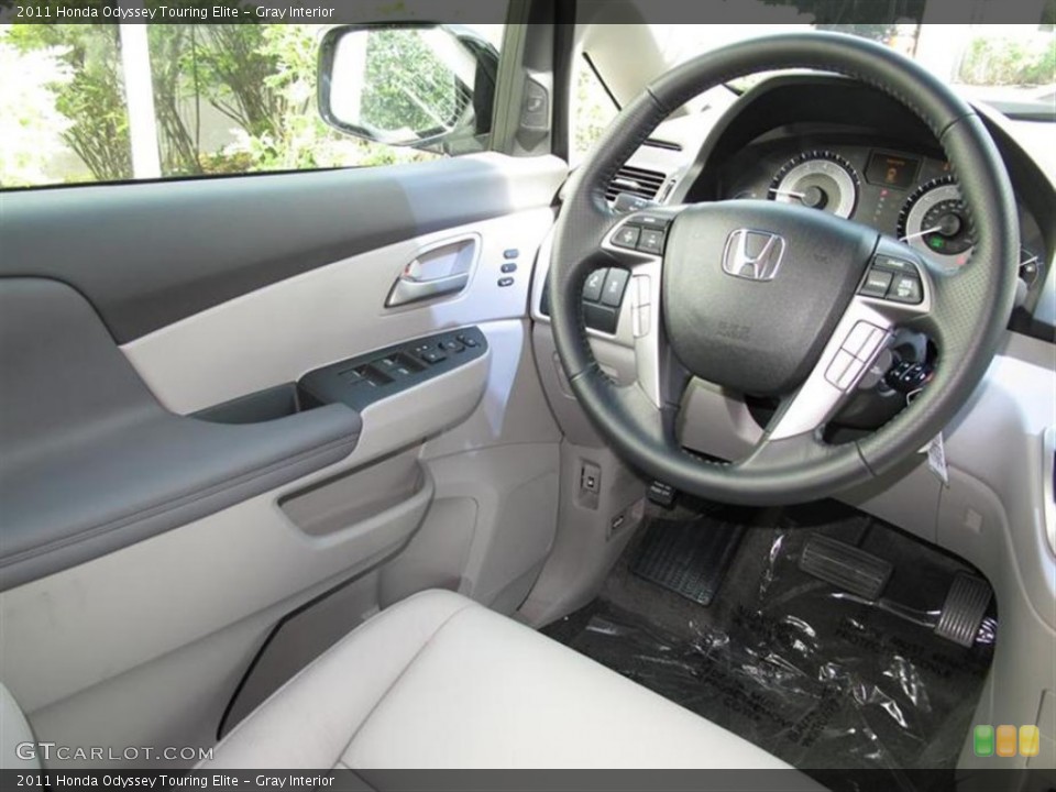 Gray Interior Steering Wheel for the 2011 Honda Odyssey Touring Elite #52858827