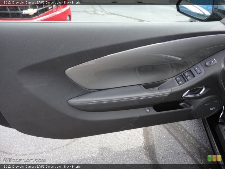 Black Interior Door Panel for the 2012 Chevrolet Camaro SS/RS Convertible #52861401