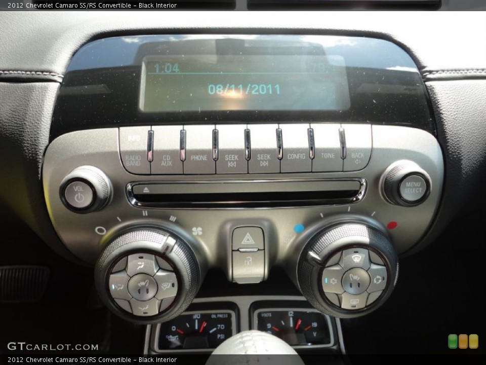 Black Interior Controls for the 2012 Chevrolet Camaro SS/RS Convertible #52861479