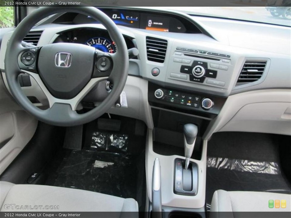 Gray Interior Dashboard for the 2012 Honda Civic LX Coupe #52861482