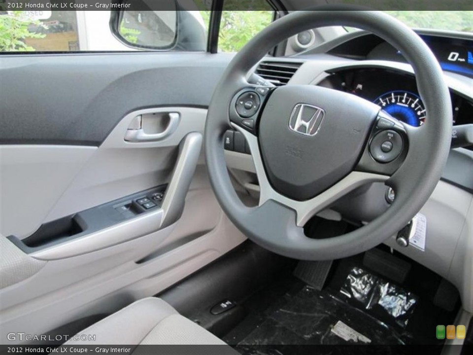 Gray Interior Photo for the 2012 Honda Civic LX Coupe #52861497