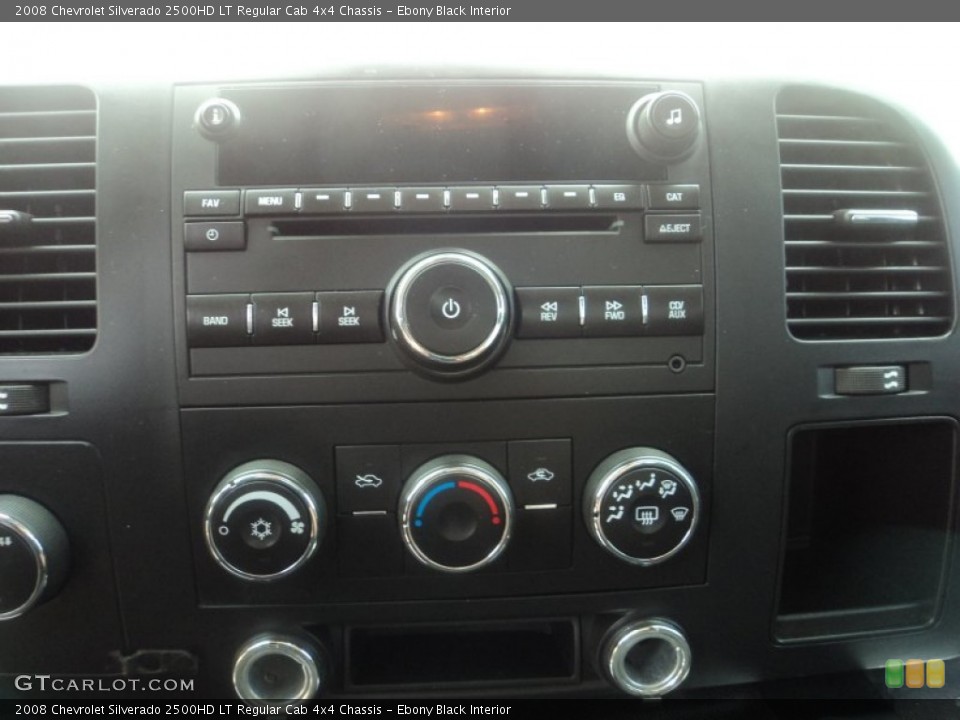 Ebony Black Interior Audio System for the 2008 Chevrolet Silverado 2500HD LT Regular Cab 4x4 Chassis #52862592