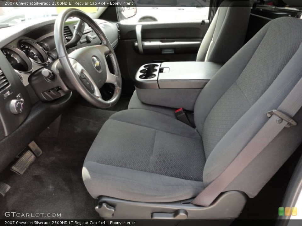 Ebony Interior Photo for the 2007 Chevrolet Silverado 2500HD LT Regular Cab 4x4 #52862799
