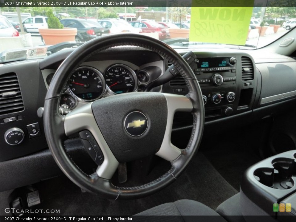 Ebony Interior Steering Wheel for the 2007 Chevrolet Silverado 2500HD LT Regular Cab 4x4 #52862820