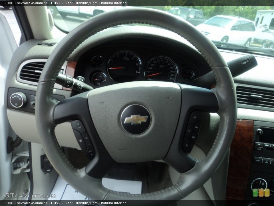 Dark Titanium/Light Titanium Interior Steering Wheel for the 2008 Chevrolet Avalanche LT 4x4 #52863084