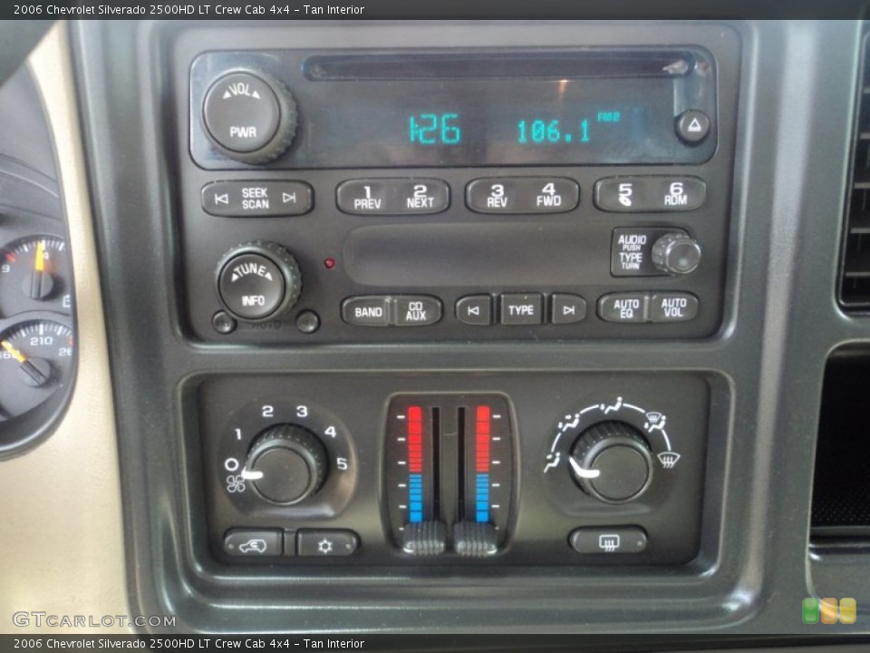 Tan Interior Audio System for the 2006 Chevrolet Silverado 2500HD LT Crew Cab 4x4 #52863585