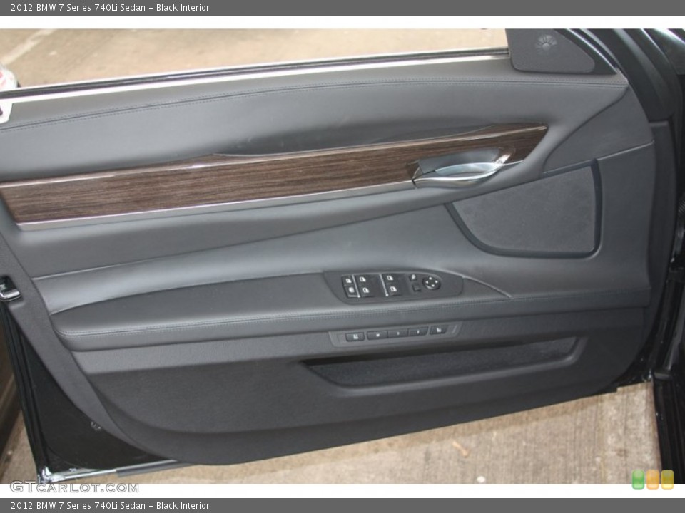Black Interior Door Panel for the 2012 BMW 7 Series 740Li Sedan #52867515
