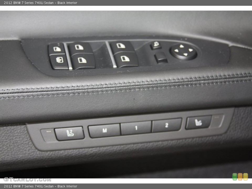 Black Interior Controls for the 2012 BMW 7 Series 740Li Sedan #52867527