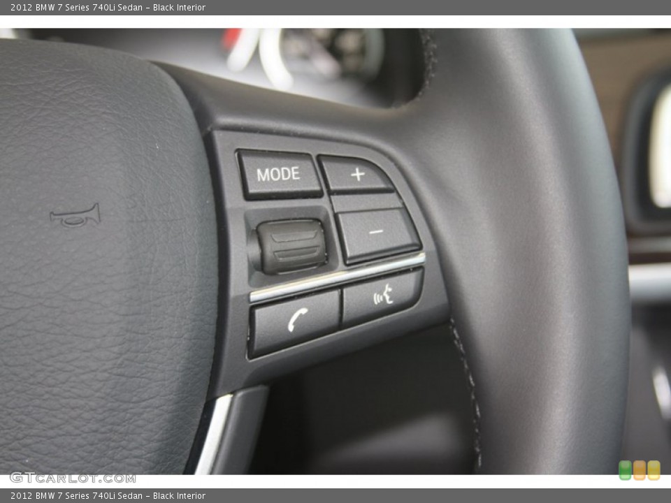 Black Interior Controls for the 2012 BMW 7 Series 740Li Sedan #52867656