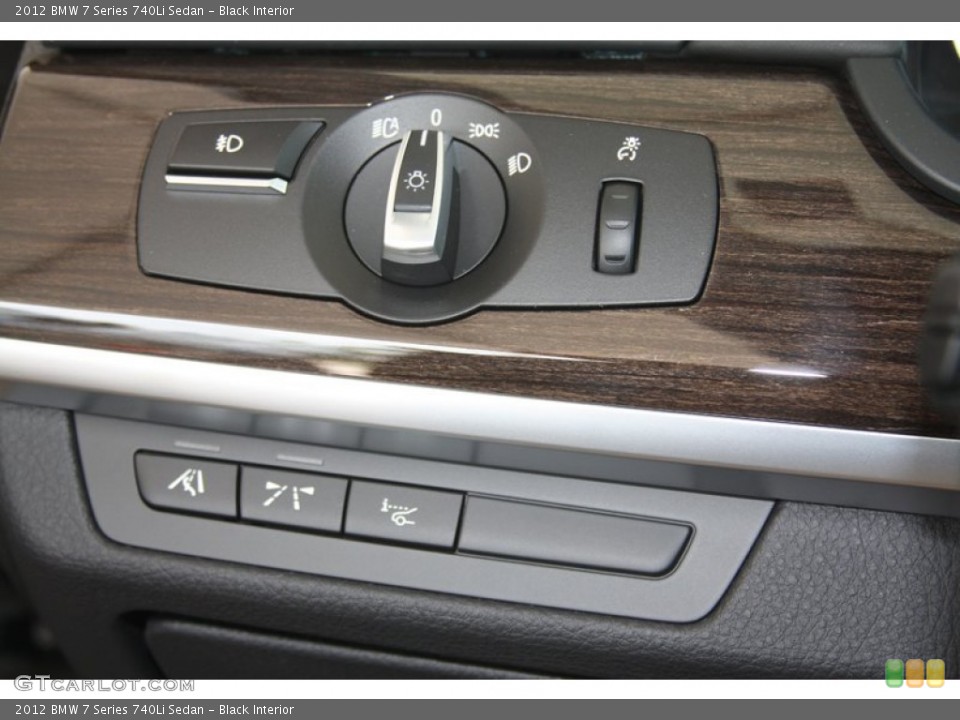 Black Interior Controls for the 2012 BMW 7 Series 740Li Sedan #52867677