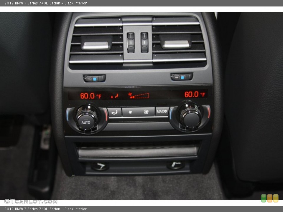 Black Interior Controls for the 2012 BMW 7 Series 740Li Sedan #52867740