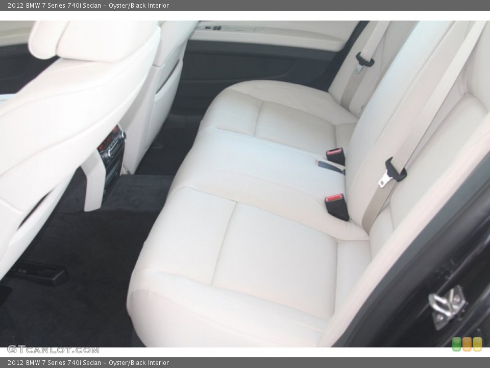 Oyster/Black Interior Photo for the 2012 BMW 7 Series 740i Sedan #52867827