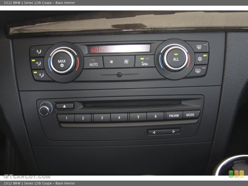 Black Interior Controls for the 2012 BMW 1 Series 128i Coupe #52869618