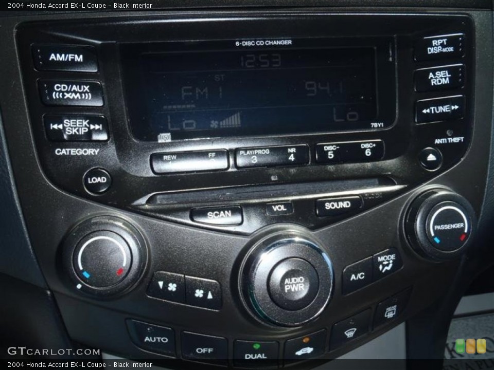 Black Interior Audio System for the 2004 Honda Accord EX-L Coupe #52870830