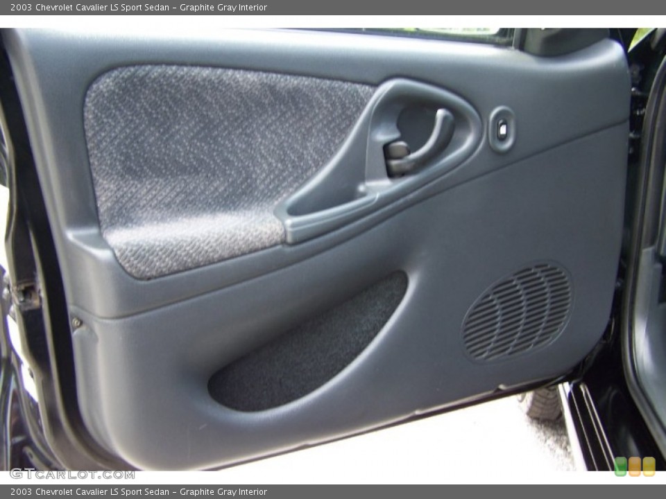 Graphite Gray Interior Door Panel for the 2003 Chevrolet Cavalier LS Sport Sedan #52872396