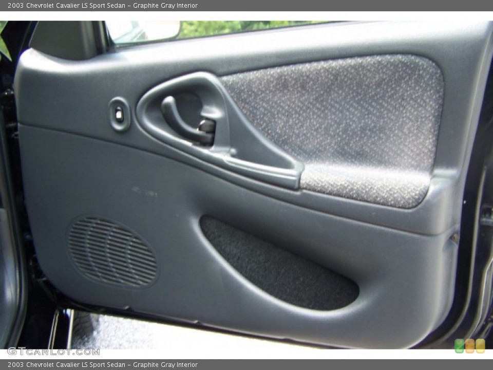 Graphite Gray Interior Door Panel for the 2003 Chevrolet Cavalier LS Sport Sedan #52872408