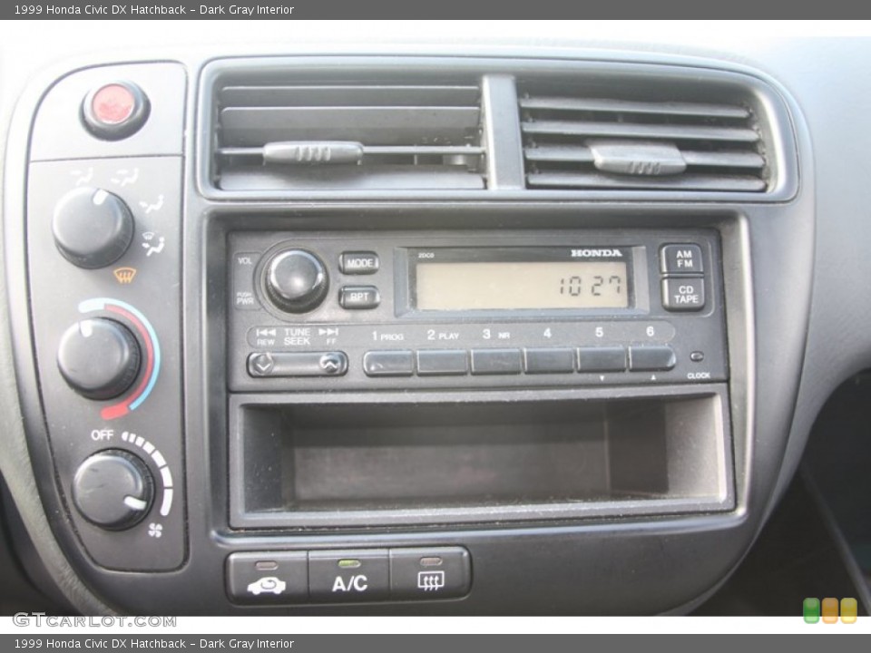 Dark Gray Interior Audio System for the 1999 Honda Civic DX Hatchback #52872783