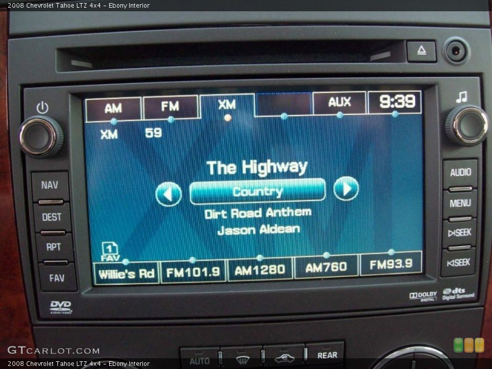 Ebony Interior Audio System for the 2008 Chevrolet Tahoe LTZ 4x4 #52873359
