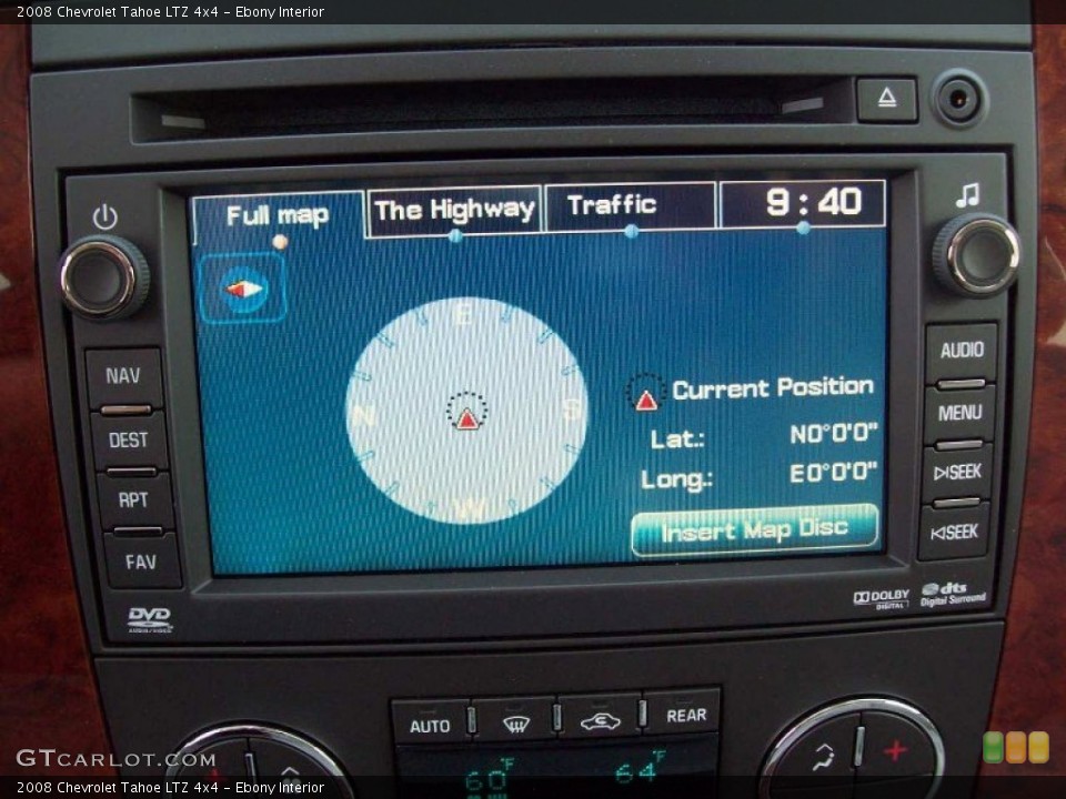Ebony Interior Controls for the 2008 Chevrolet Tahoe LTZ 4x4 #52873380