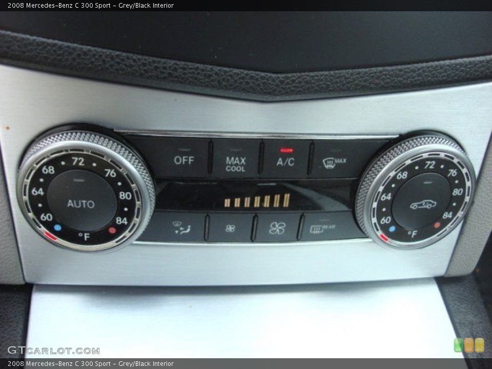 Grey/Black Interior Controls for the 2008 Mercedes-Benz C 300 Sport #52873839
