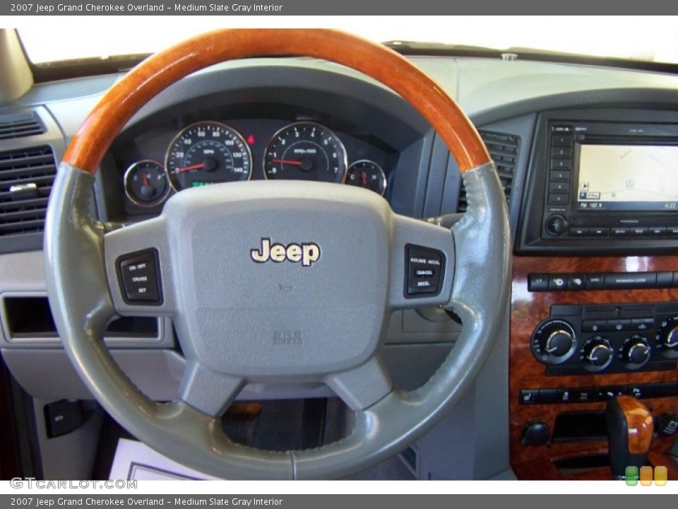 Medium Slate Gray Interior Steering Wheel for the 2007 Jeep Grand Cherokee Overland #52873995
