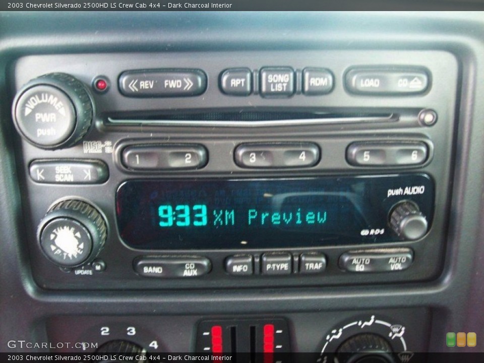 Dark Charcoal Interior Audio System for the 2003 Chevrolet Silverado 2500HD LS Crew Cab 4x4 #52874598