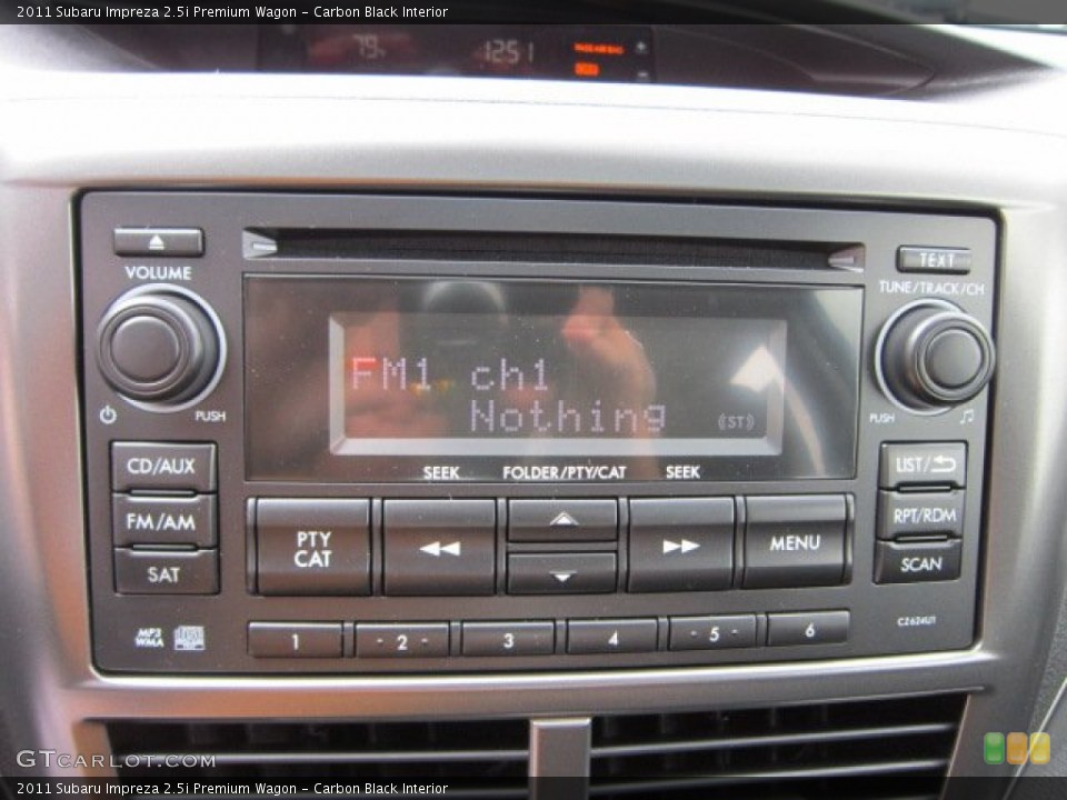 Carbon Black Interior Audio System for the 2011 Subaru Impreza 2.5i Premium Wagon #52875623