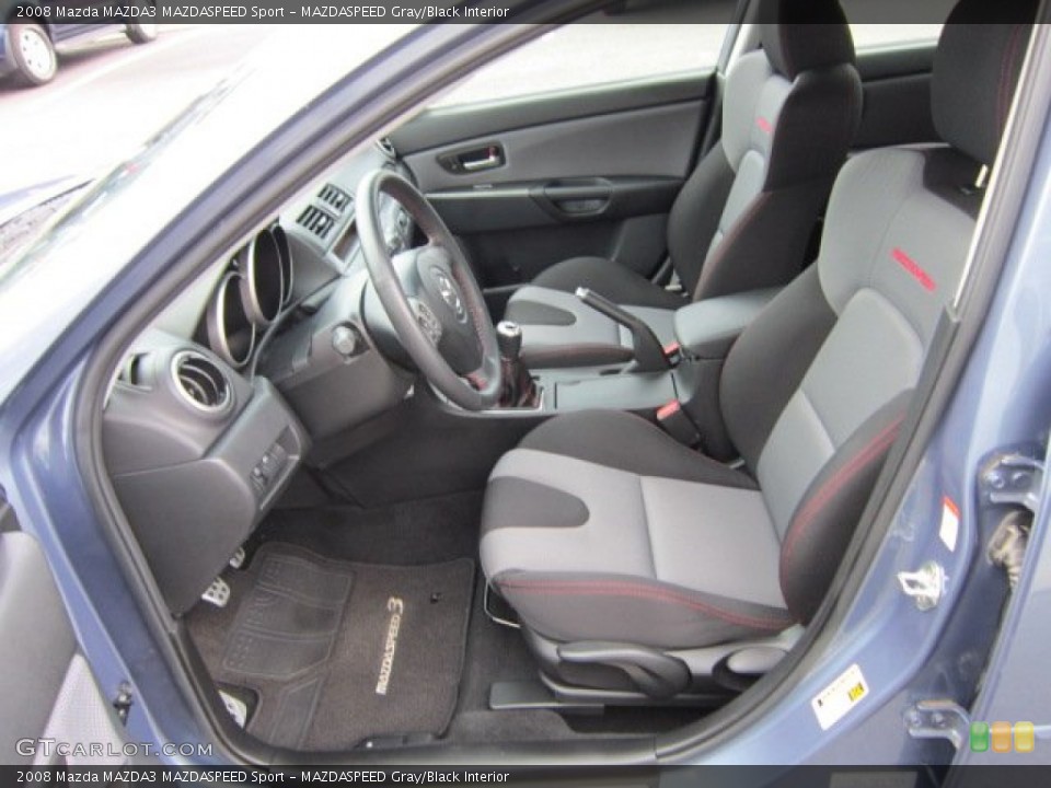 MAZDASPEED Gray/Black Interior Photo for the 2008 Mazda MAZDA3 MAZDASPEED Sport #52877934