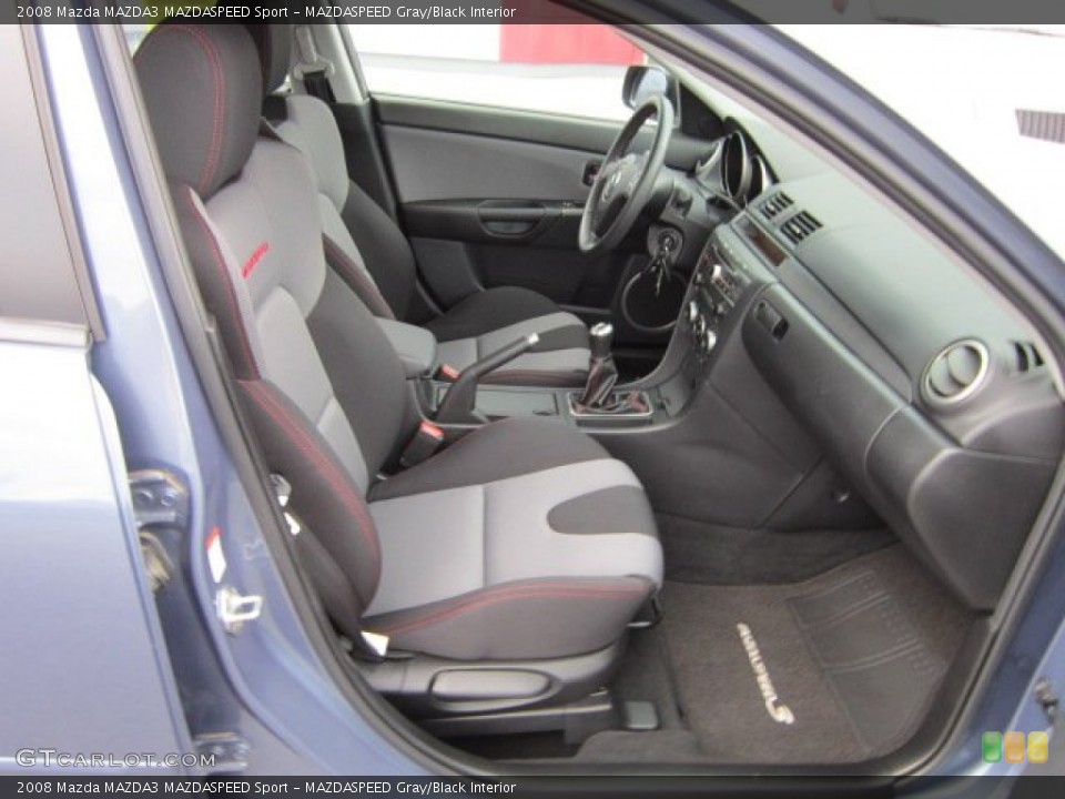 MAZDASPEED Gray/Black Interior Photo for the 2008 Mazda MAZDA3 MAZDASPEED Sport #52877967