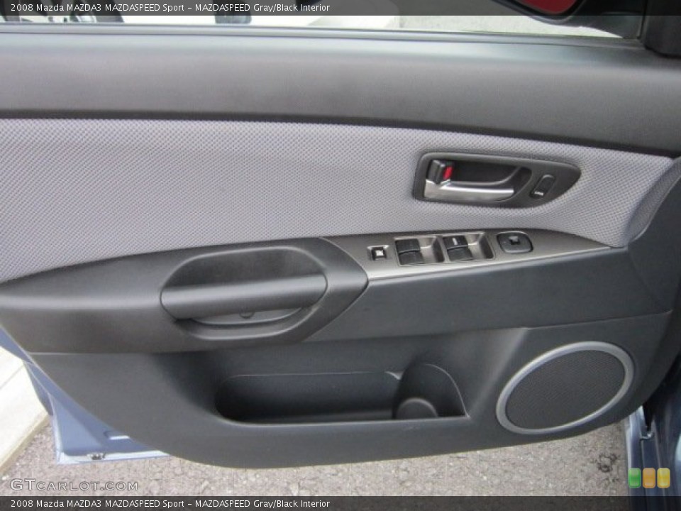 MAZDASPEED Gray/Black Interior Door Panel for the 2008 Mazda MAZDA3 MAZDASPEED Sport #52878075
