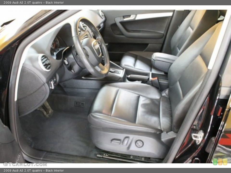 Black Interior Photo for the 2009 Audi A3 2.0T quattro #52879023