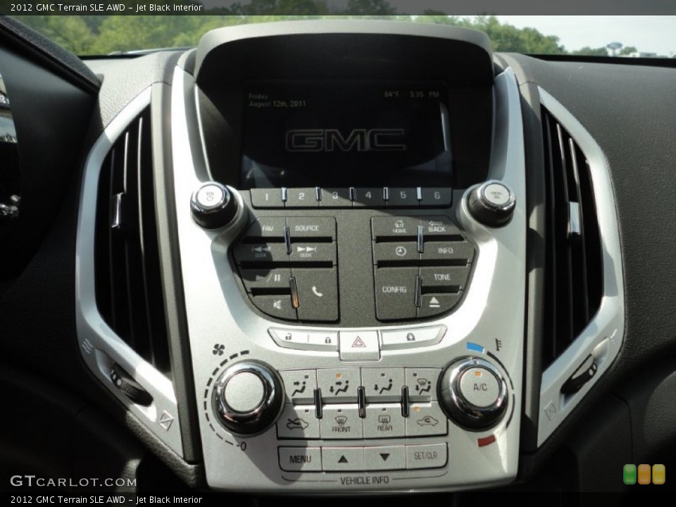 Jet Black Interior Controls for the 2012 GMC Terrain SLE AWD #52879962