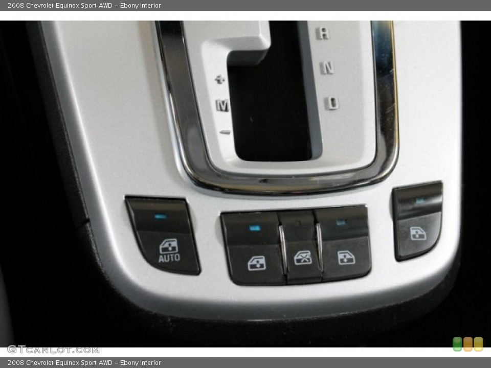 Ebony Interior Controls for the 2008 Chevrolet Equinox Sport AWD #52880151