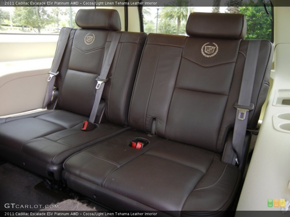 Cocoa/Light Linen Tehama Leather Interior Photo for the 2011 Cadillac Escalade ESV Platinum AWD #52880532