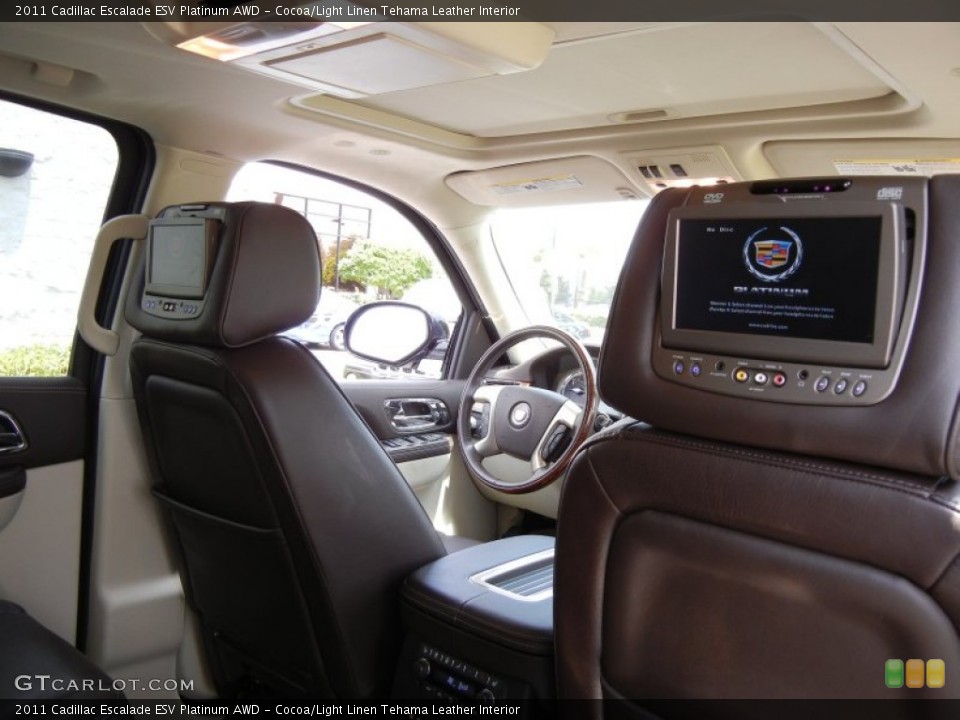 Cocoa/Light Linen Tehama Leather Interior Photo for the 2011 Cadillac Escalade ESV Platinum AWD #52880565