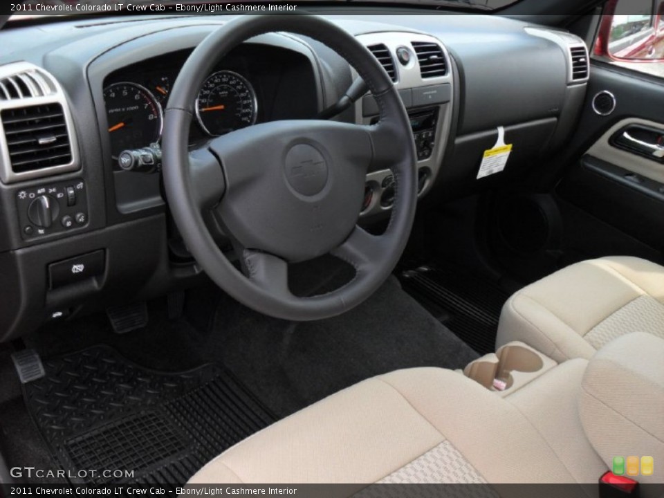 Ebony/Light Cashmere Interior Prime Interior for the 2011 Chevrolet Colorado LT Crew Cab #52882554