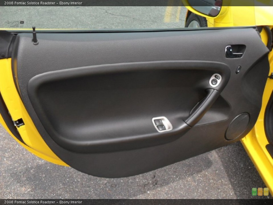 Ebony Interior Door Panel for the 2008 Pontiac Solstice Roadster #52882653