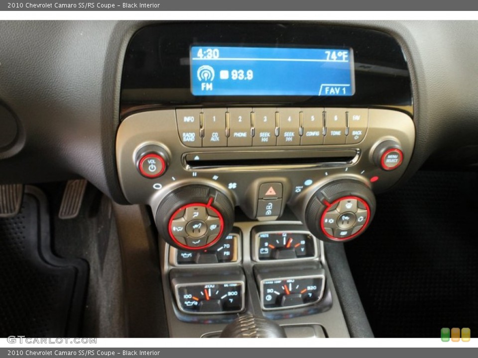 Black Interior Controls for the 2010 Chevrolet Camaro SS/RS Coupe #52884405