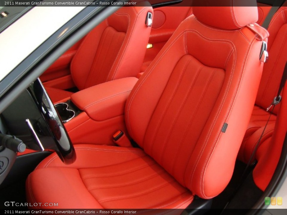 Rosso Corallo Interior Photo for the 2011 Maserati GranTurismo Convertible GranCabrio #52885083