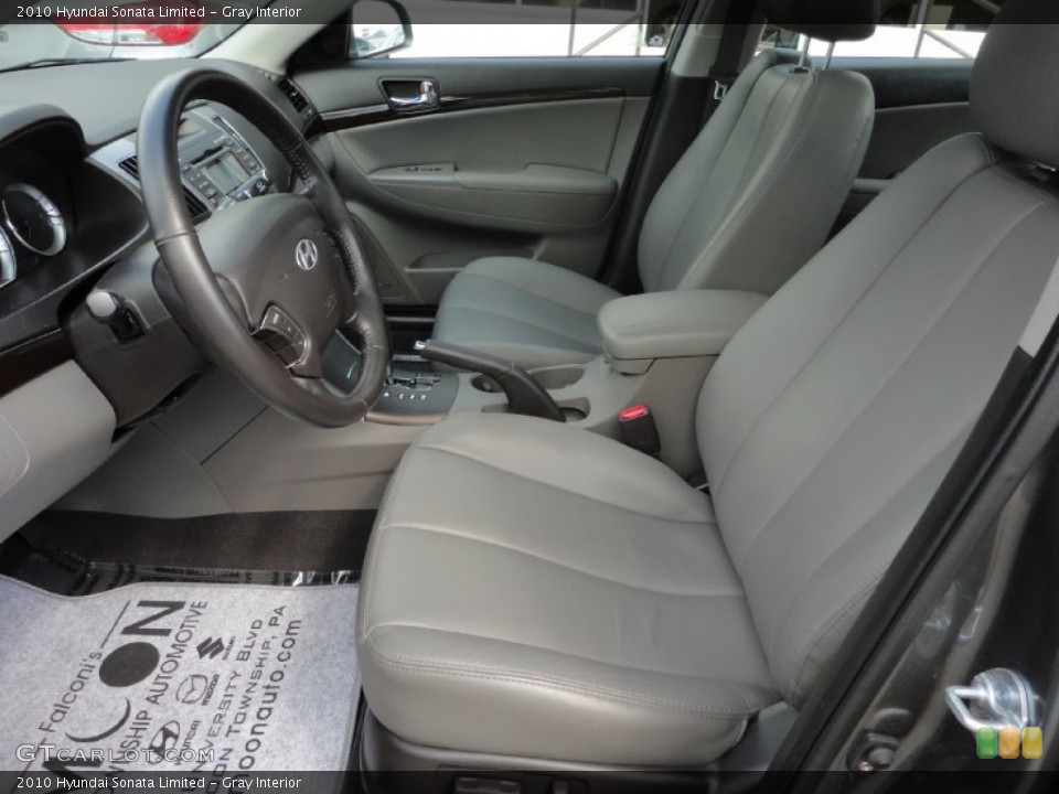 Gray Interior Photo for the 2010 Hyundai Sonata Limited #52885677