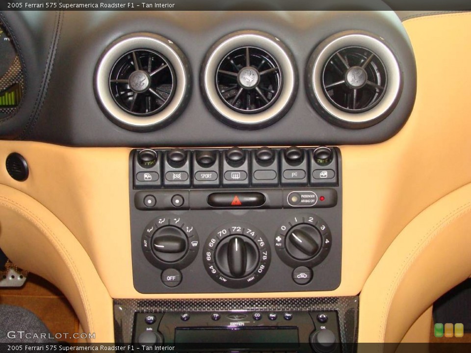 Tan Interior Controls for the 2005 Ferrari 575 Superamerica Roadster F1 #52886343
